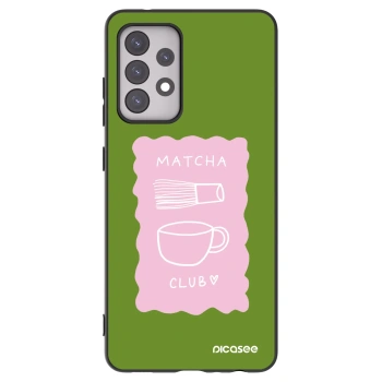 Picasee Samsung Galaxy A52 5G A525F Hülle - Schwarzes Silikon - Matcha club