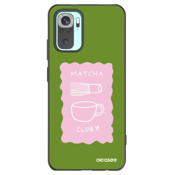 Picasee Xiaomi Redmi Note 10 Pro Hülle - Schwarzes Silikon - Matcha club