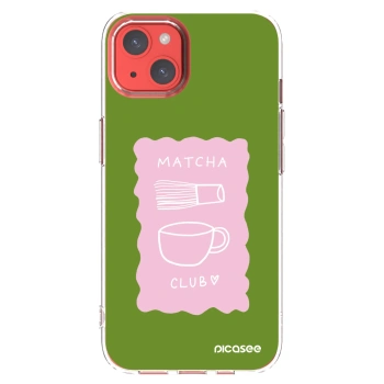 Picasee Apple iPhone 13 Hülle - Transparentes Silikon - Matcha club