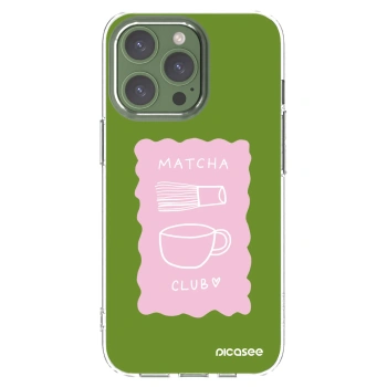 Picasee Apple iPhone 13 Pro Hülle - Transparentes Silikon - Matcha club