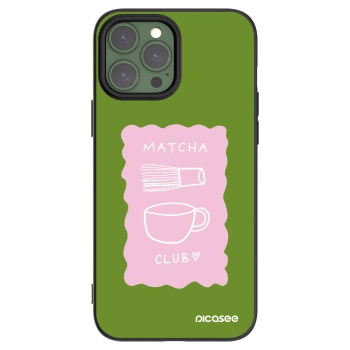 Picasee Apple iPhone 13 Pro Max Hülle - Schwarzes Silikon - Matcha club