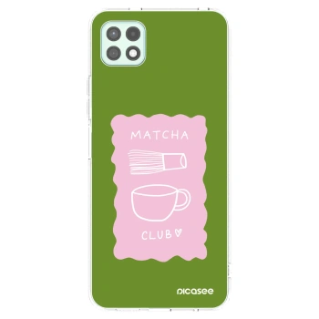 Picasee Samsung Galaxy A22 A226B 5G Hülle - Transparentes Silikon - Matcha club