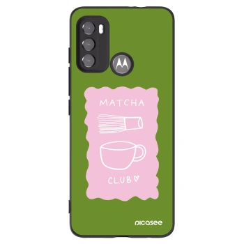 Picasee Motorola Moto G60 Hülle - Schwarzes Silikon - Matcha club
