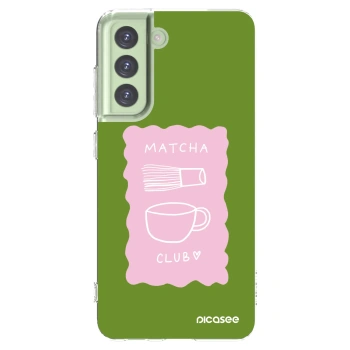 Picasee Samsung Galaxy S21 FE 5G Hülle - Transparentes Silikon - Matcha club