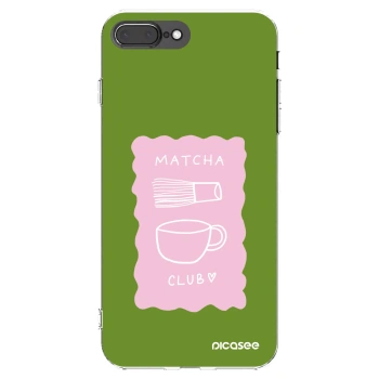Picasee Apple iPhone 7 Plus Hülle - Transparentes Silikon - Matcha club