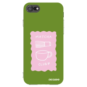 Picasee Apple iPhone SE 2022 Hülle - Transparentes Silikon - Matcha club
