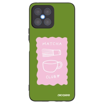 Picasee Honor X8 4G Hülle - Schwarzes Silikon - Matcha club
