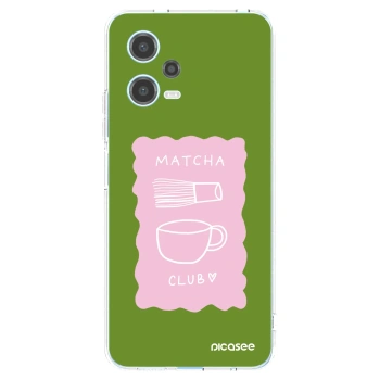 Picasee Xiaomi Redmi Note 12 5G Hülle - Transparentes Silikon - Matcha club