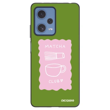 Picasee Xiaomi Redmi Note 12 Pro 5G Hülle - Schwarzes Silikon - Matcha club