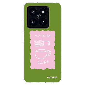 Picasee Xiaomi 14 Pro Hülle - Transparentes Silikon - Matcha club