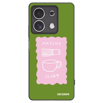 Picasee Xiaomi Redmi Note 13 4G Hülle - Schwarzes Silikon - Matcha club
