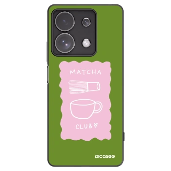 Picasee Xiaomi Redmi Note 13 Pro 4G Hülle - Schwarzes Silikon - Matcha club