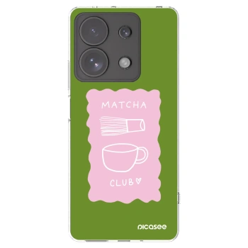 Picasee Xiaomi Redmi Note 13 Pro 4G Hülle - Transparentes Silikon - Matcha club