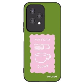 Picasee Honor 200 Lite Hülle - Schwarzes Silikon - Matcha club