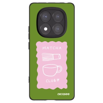 Picasee Xiaomi Redmi Note 14 Pro+ 5G Hülle - Schwarzes Silikon - Matcha club