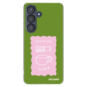 Picasee Samsung Galaxy S25 5G Hülle - Transparentes Silikon - Matcha club