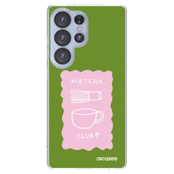 Picasee Samsung Galaxy S25 Ultra 5G Hülle - Transparentes Silikon - Matcha club