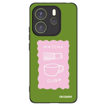 Picasee Xiaomi Redmi Note 14 4G Hülle - Schwarzes Silikon - Matcha club