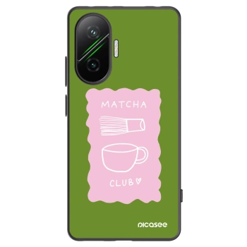 Picasee Xiaomi Poco F7 Pro 5G Hülle - Schwarzes Silikon - Matcha club