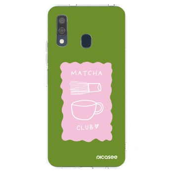 Picasee Samsung Galaxy A40 A405F Hülle - Transparentes Silikon - Matcha club