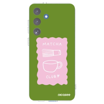 Picasee Samsung Galaxy S25 FE 5G Hülle - Transparentes Silikon - Matcha club