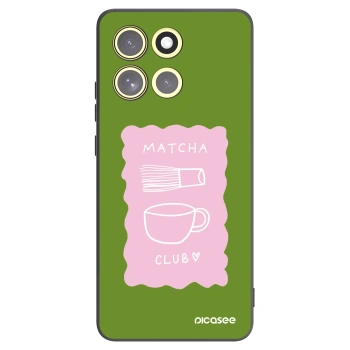 Picasee Motorola Moto G86 Power 5G Hülle - Schwarzes Silikon - Matcha club