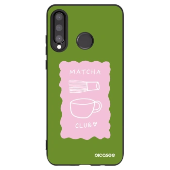 Picasee Huawei P30 Lite Hülle - Schwarzes Silikon - Matcha club