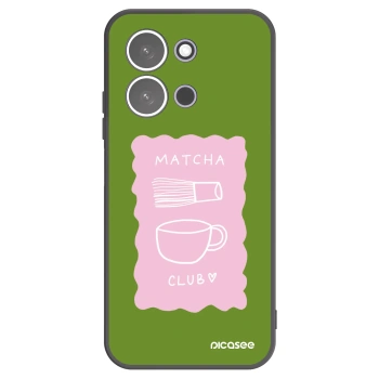 Picasee Xiaomi Redmi 15C 5G Hülle - Schwarzes Silikon - Matcha club