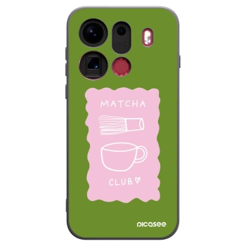 Picasee OPPO Find X9 Pro Hülle - Schwarzes Silikon - Matcha club