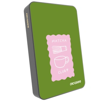 Picasee Powerbank mit MagSafe 10 000 mAh Grau - Matcha club
