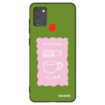 Picasee Samsung Galaxy A21s Hülle - Schwarzes Silikon - Matcha club
