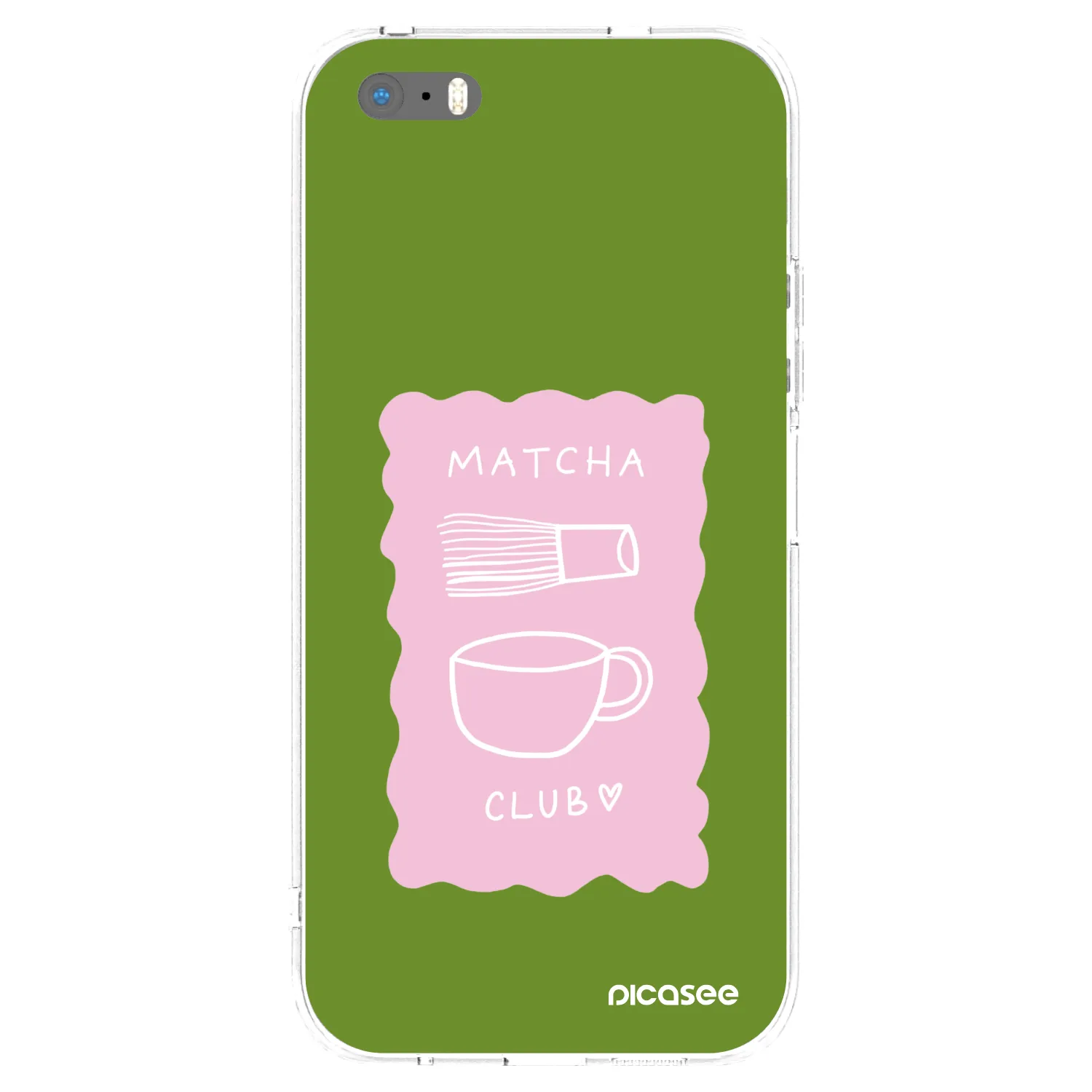 Picasee Apple iPhone 5/5S/SE Hülle - Transparentes Silikon - Matcha club