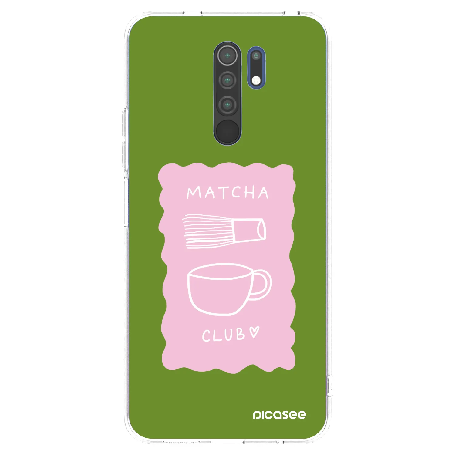 Picasee Xiaomi Redmi 9 Hülle - Transparentes Silikon - Matcha club