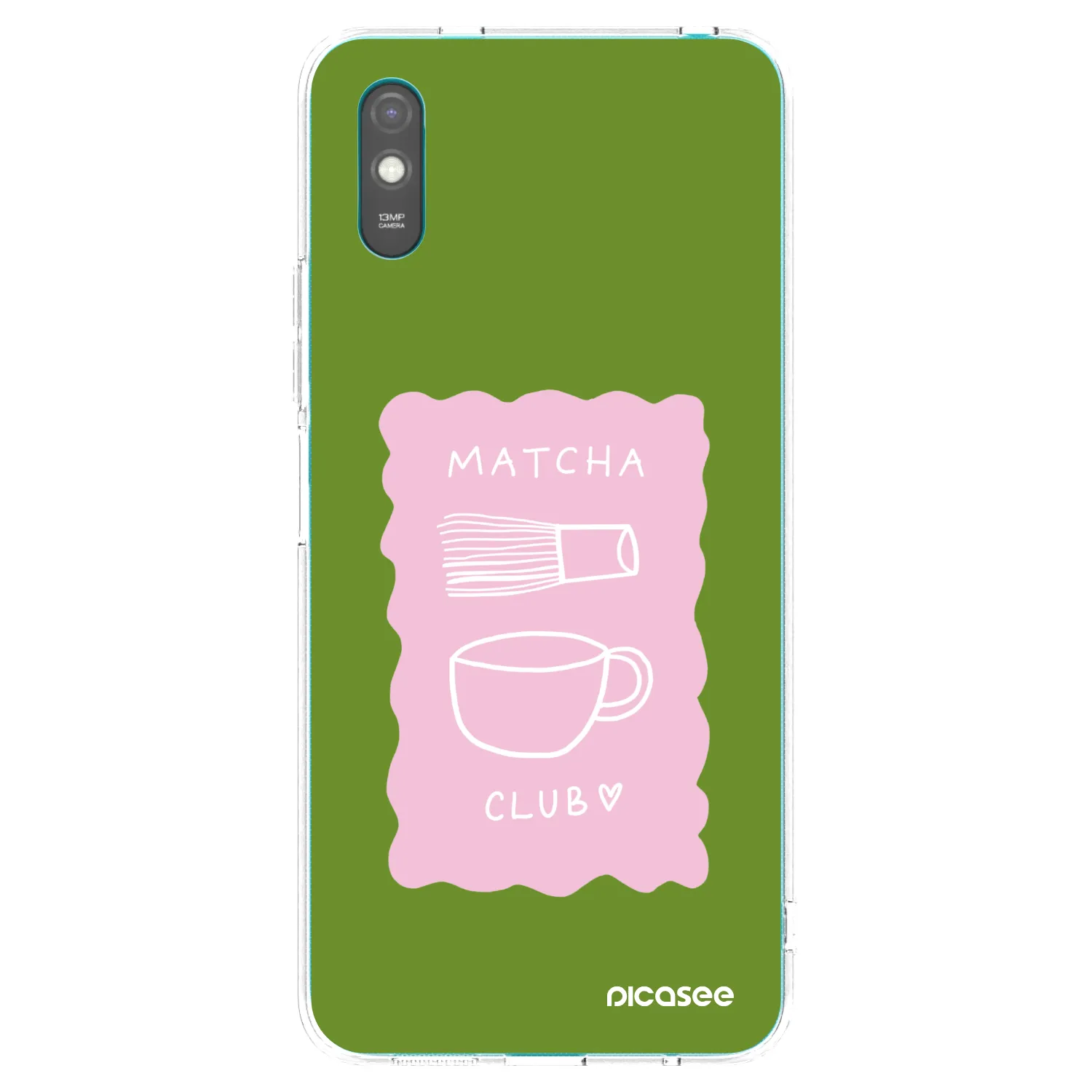 Picasee Xiaomi Redmi 9A Hülle - Transparentes Silikon - Matcha club