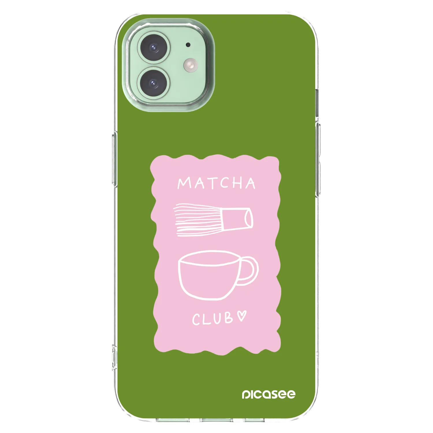 Picasee Apple iPhone 12 Pro Hülle - Transparentes Silikon - Matcha club