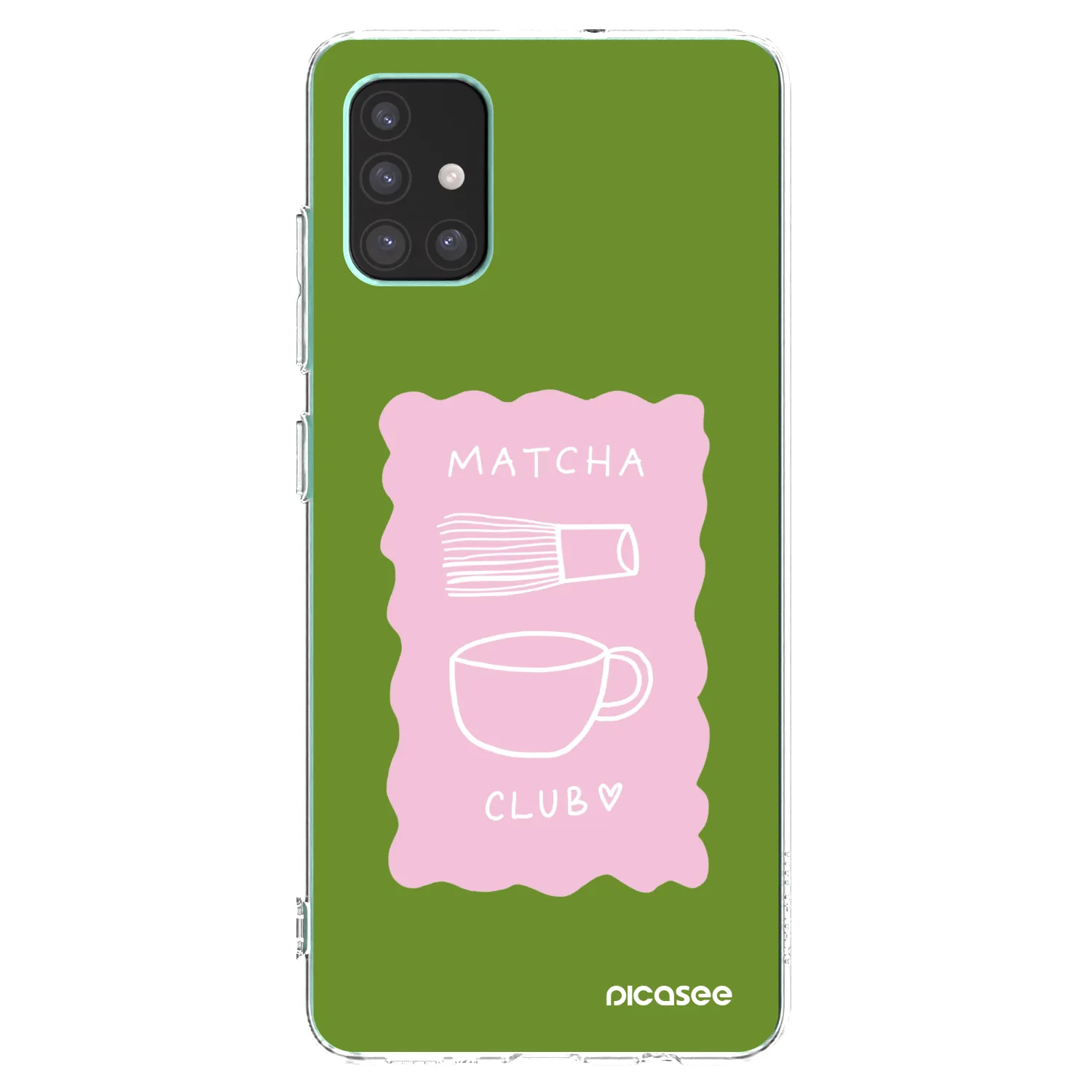 Picasee Samsung Galaxy M51 M515F Hülle - Transparentes Silikon - Matcha club