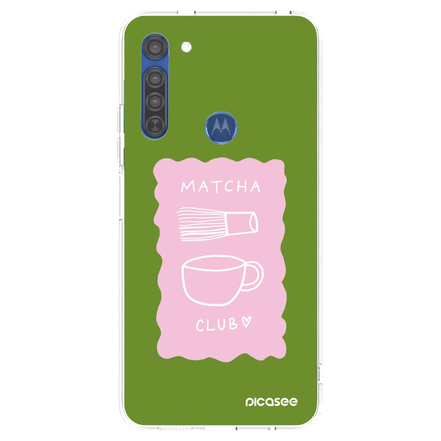 Picasee Motorola Moto G8 Hülle - Transparentes Silikon - Matcha club