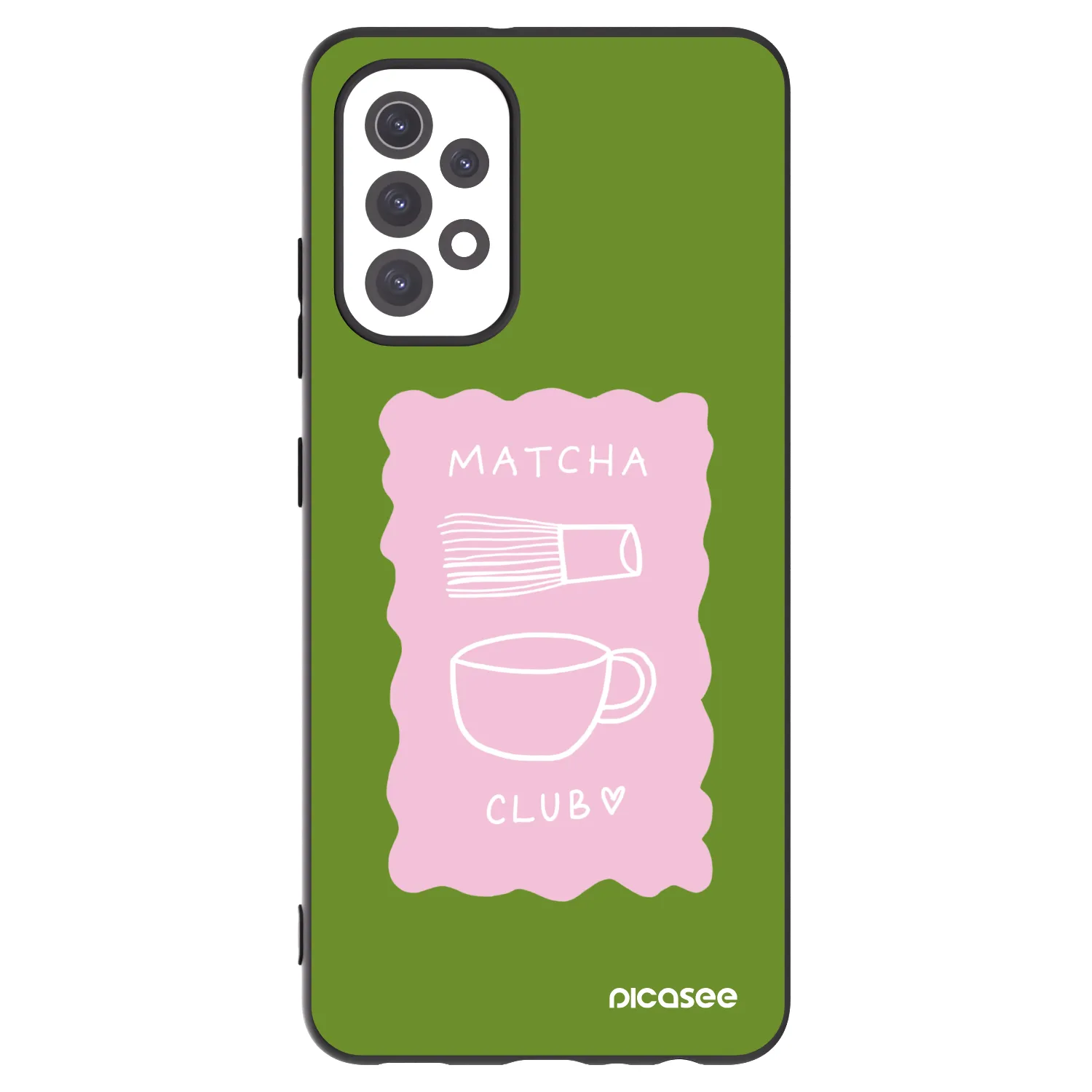 Picasee Samsung Galaxy A32 5G A326B Hülle - Schwarzes Silikon - Matcha club