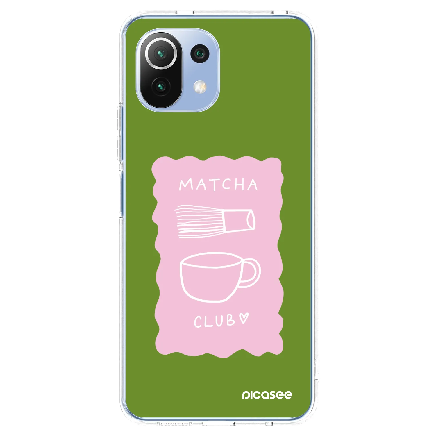 Picasee Xiaomi Mi 11 Lite Hülle - Transparentes Silikon - Matcha club
