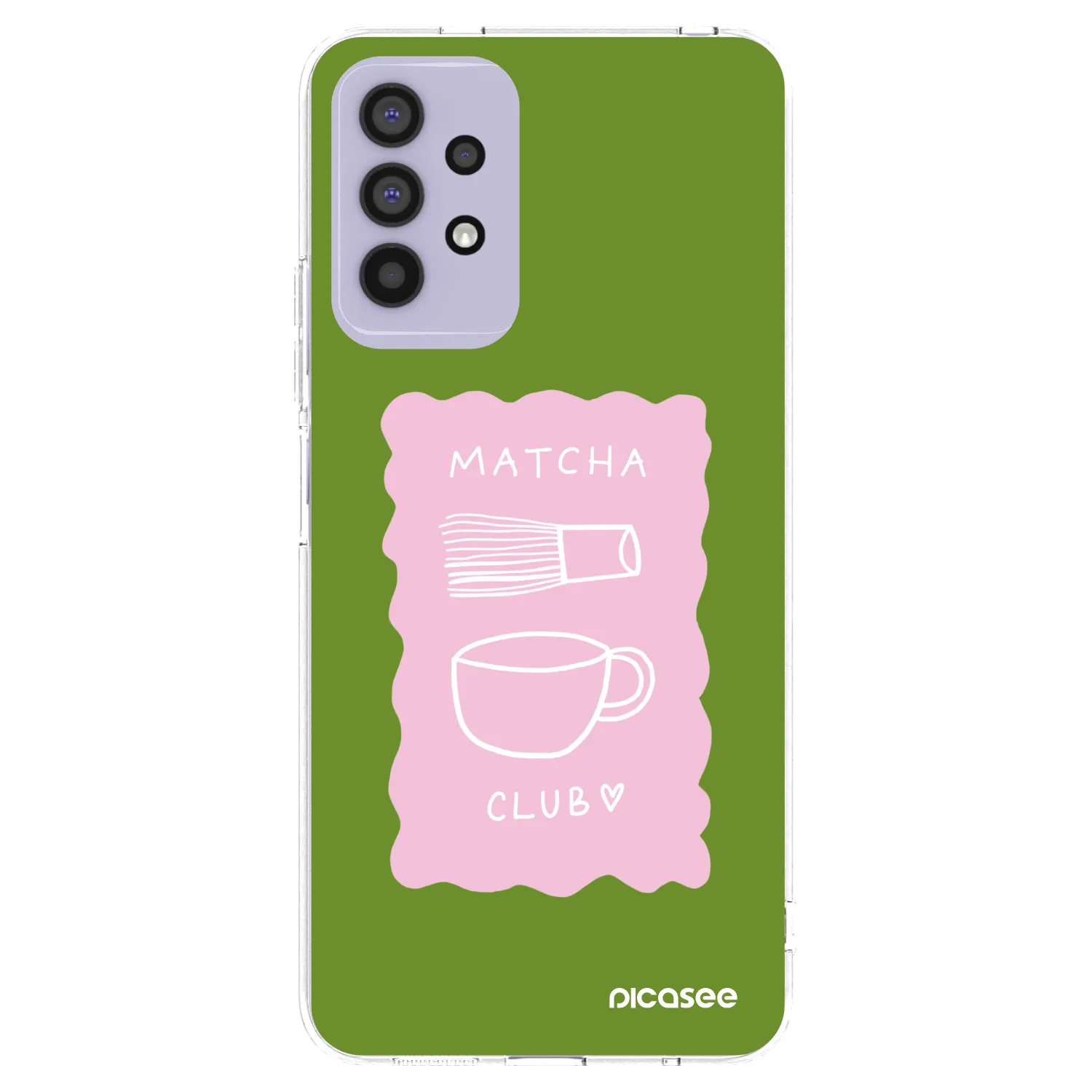 Picasee Samsung Galaxy A32 4G SM-A325F Hülle - Transparentes Silikon - Matcha club