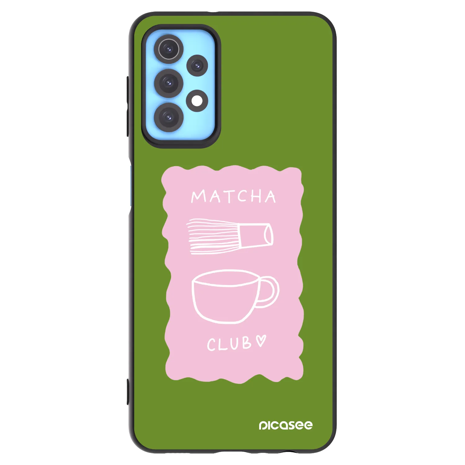 Picasee Samsung Galaxy A32 4G SM-A325F Hülle - Schwarzes Silikon - Matcha club