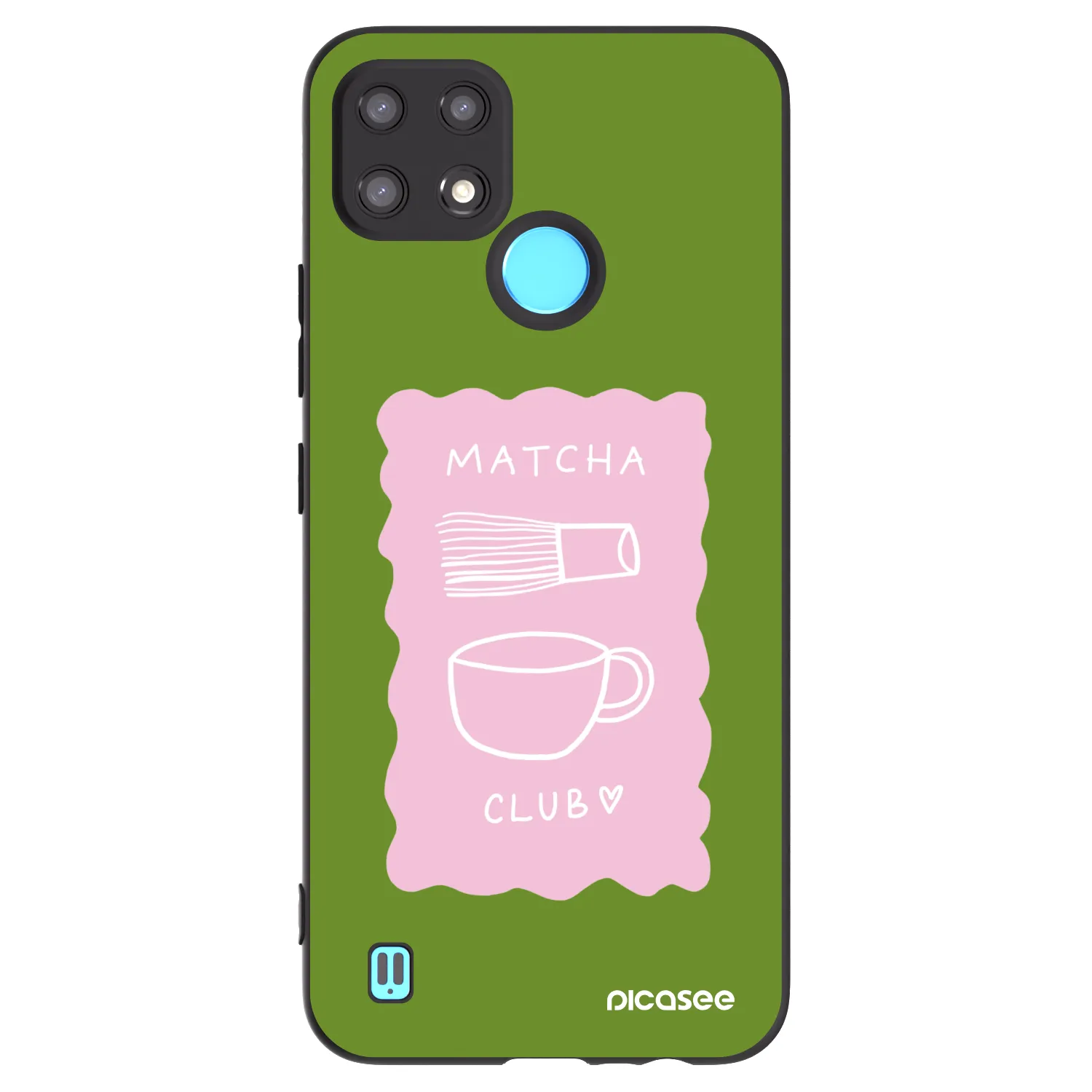 Picasee Realme C21 Hülle - Schwarzes Silikon - Matcha club