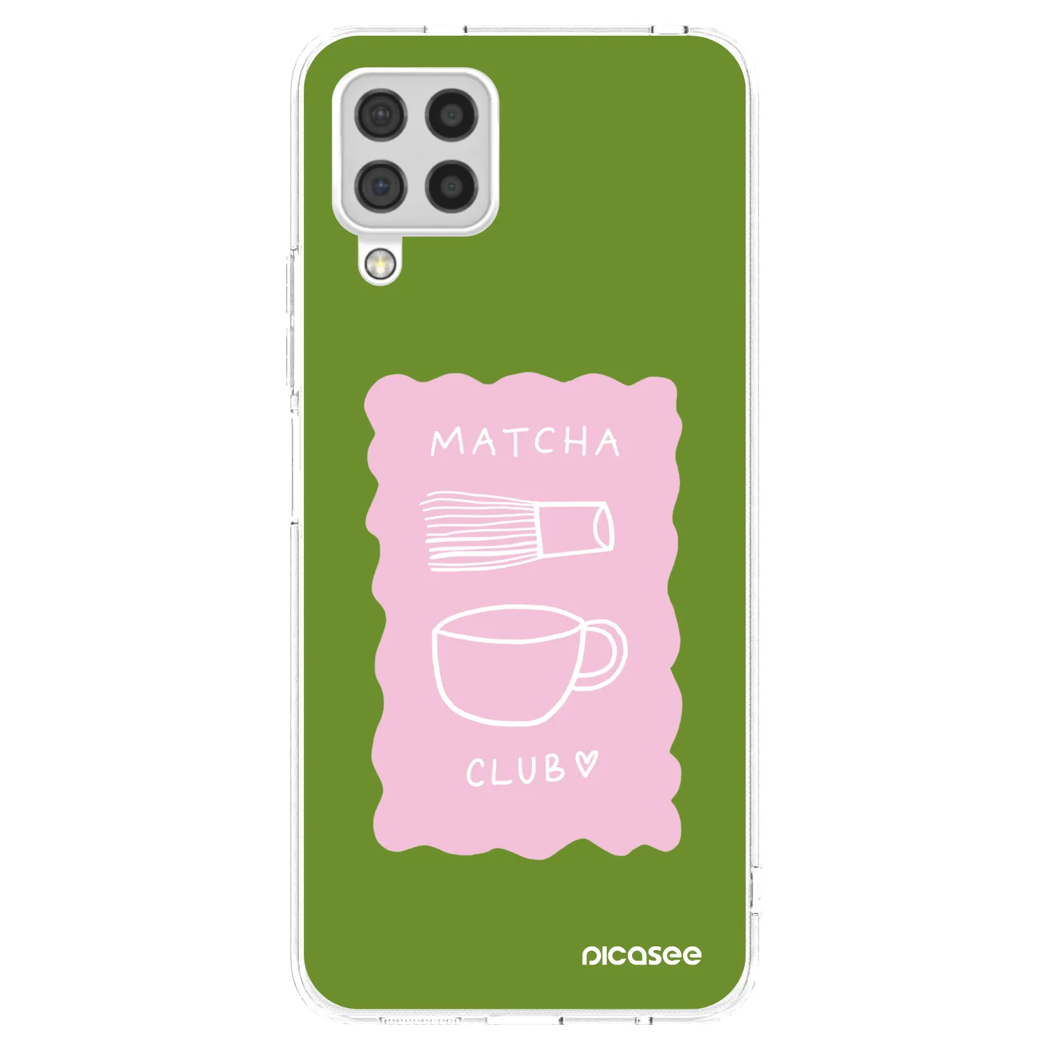 Picasee Samsung Galaxy A22 A225F 4G Hülle - Transparentes Silikon - Matcha club