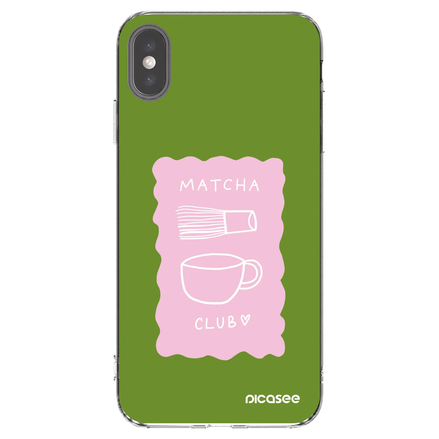 Picasee Apple iPhone XS Max Hülle - Transparentes Silikon - Matcha club
