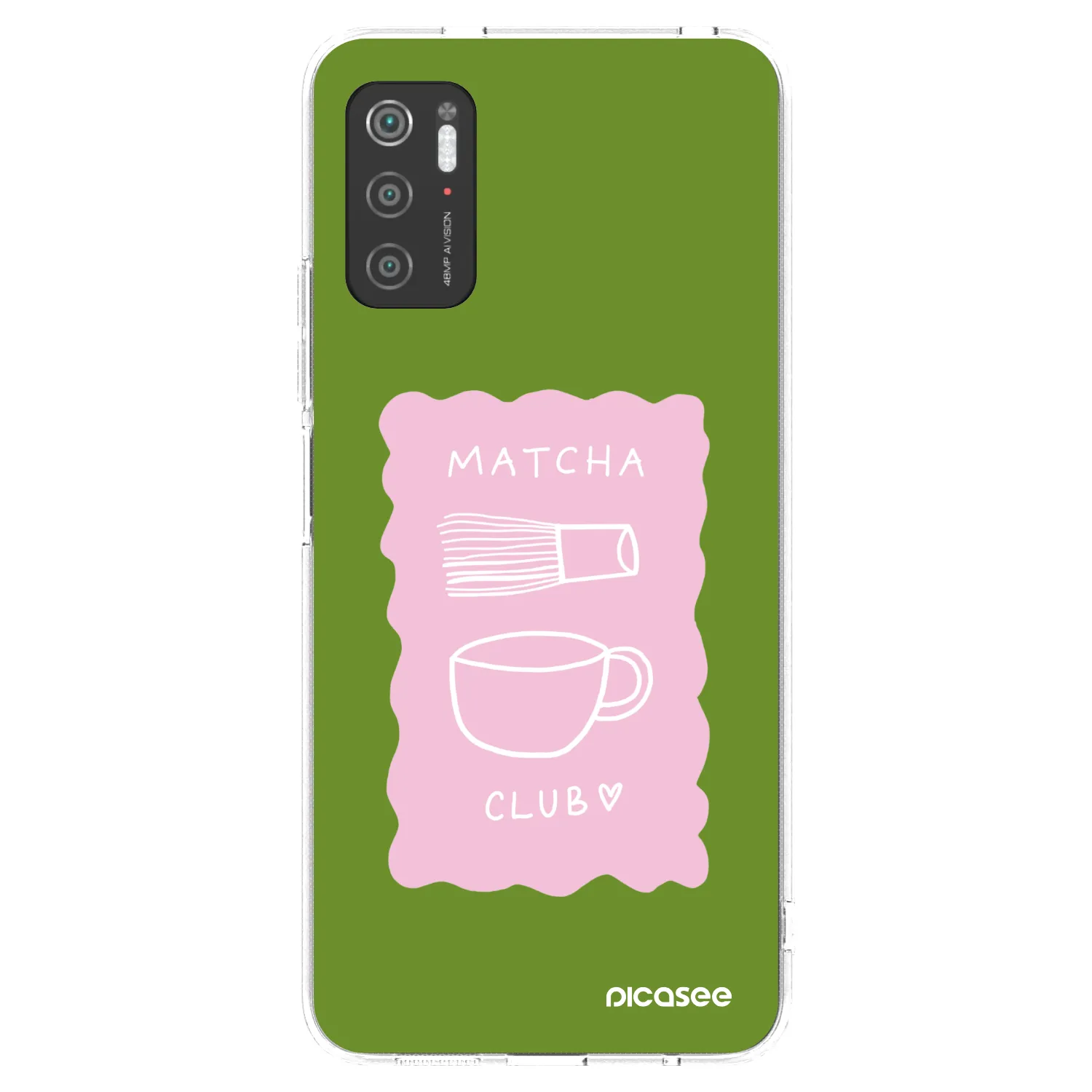 Picasee Xiaomi Poco M3 Pro 5G Hülle - Transparentes Silikon - Matcha club