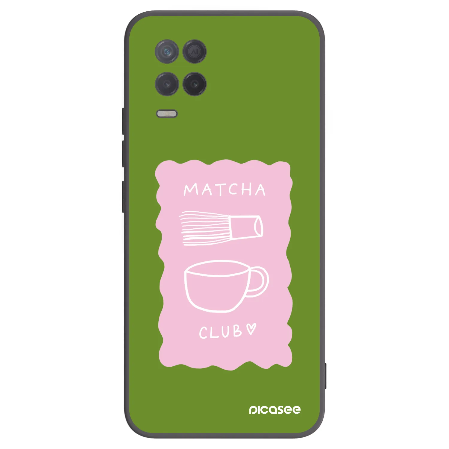 Picasee Realme 8 5G Hülle - Schwarzes Silikon - Matcha club