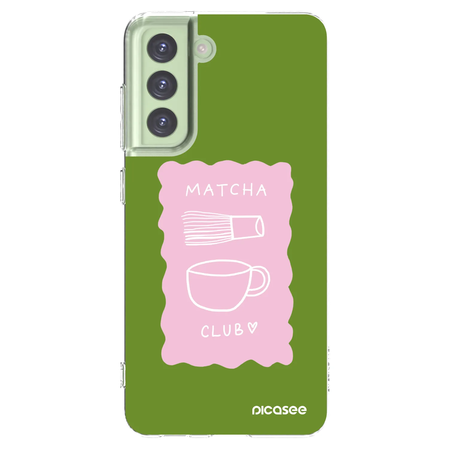 Picasee Samsung Galaxy S21 FE 5G Hülle - Transparentes Silikon - Matcha club