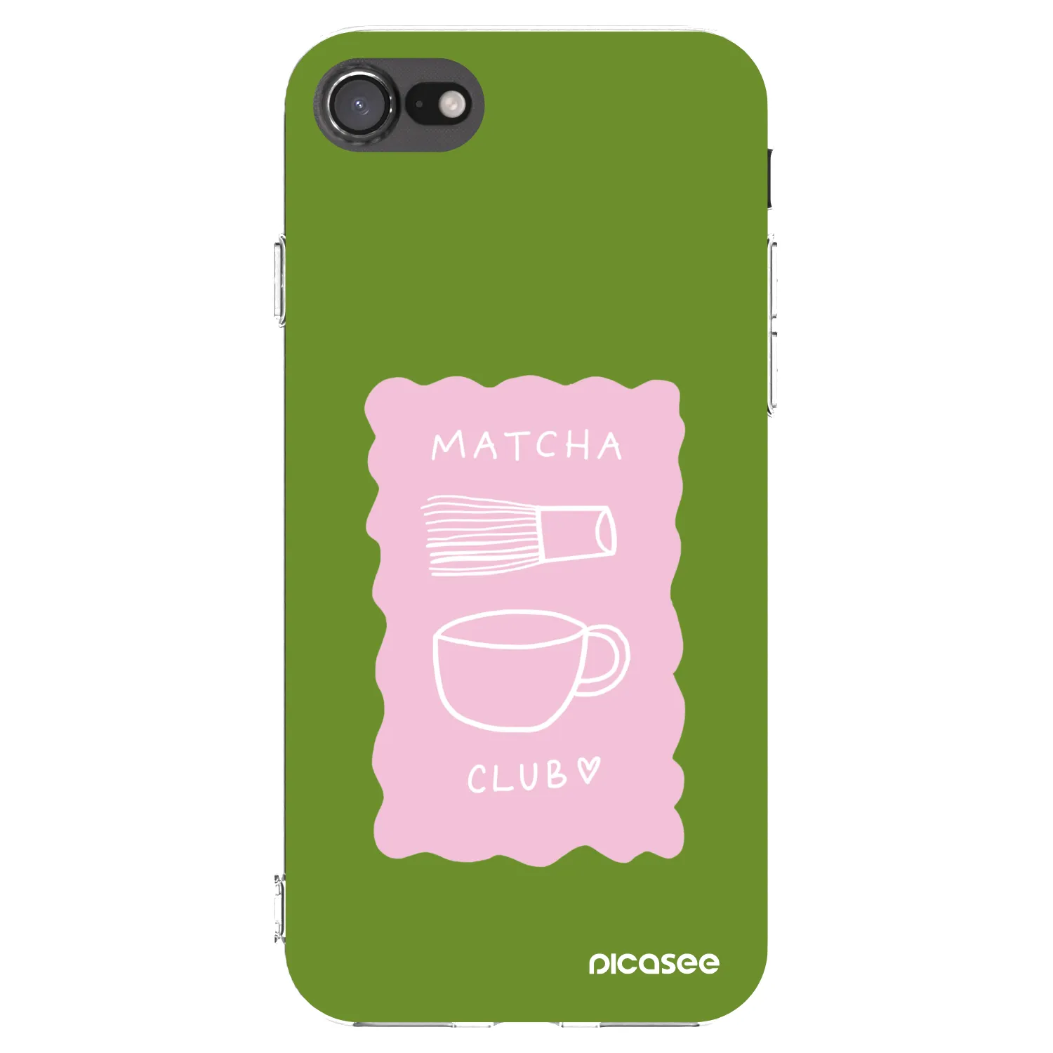 Picasee Apple iPhone SE 2022 Hülle - Transparentes Silikon - Matcha club
