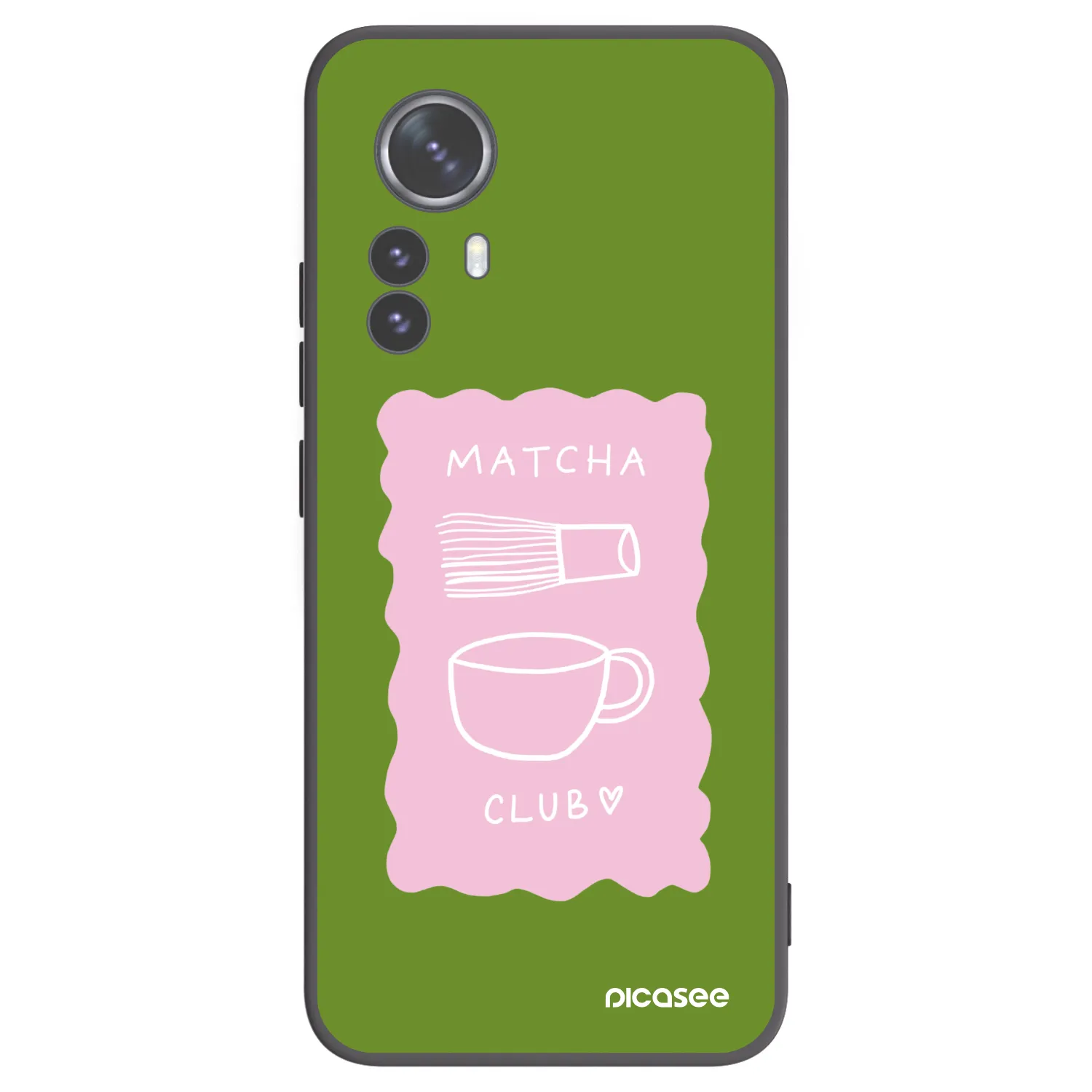 Picasee Xiaomi 12 Pro Hülle - Schwarzes Silikon - Matcha club