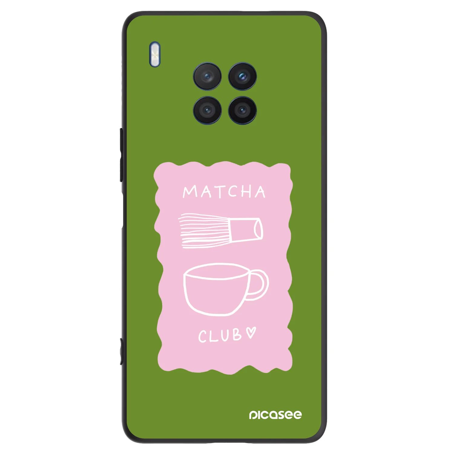 Picasee Honor 50 Lite Hülle - Schwarzes Silikon - Matcha club